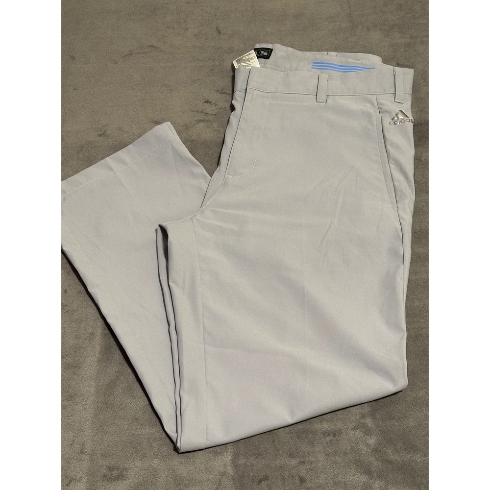 Adidas Golf Mens Grey Ultimate365 Flat Front Performance Pants 34x30